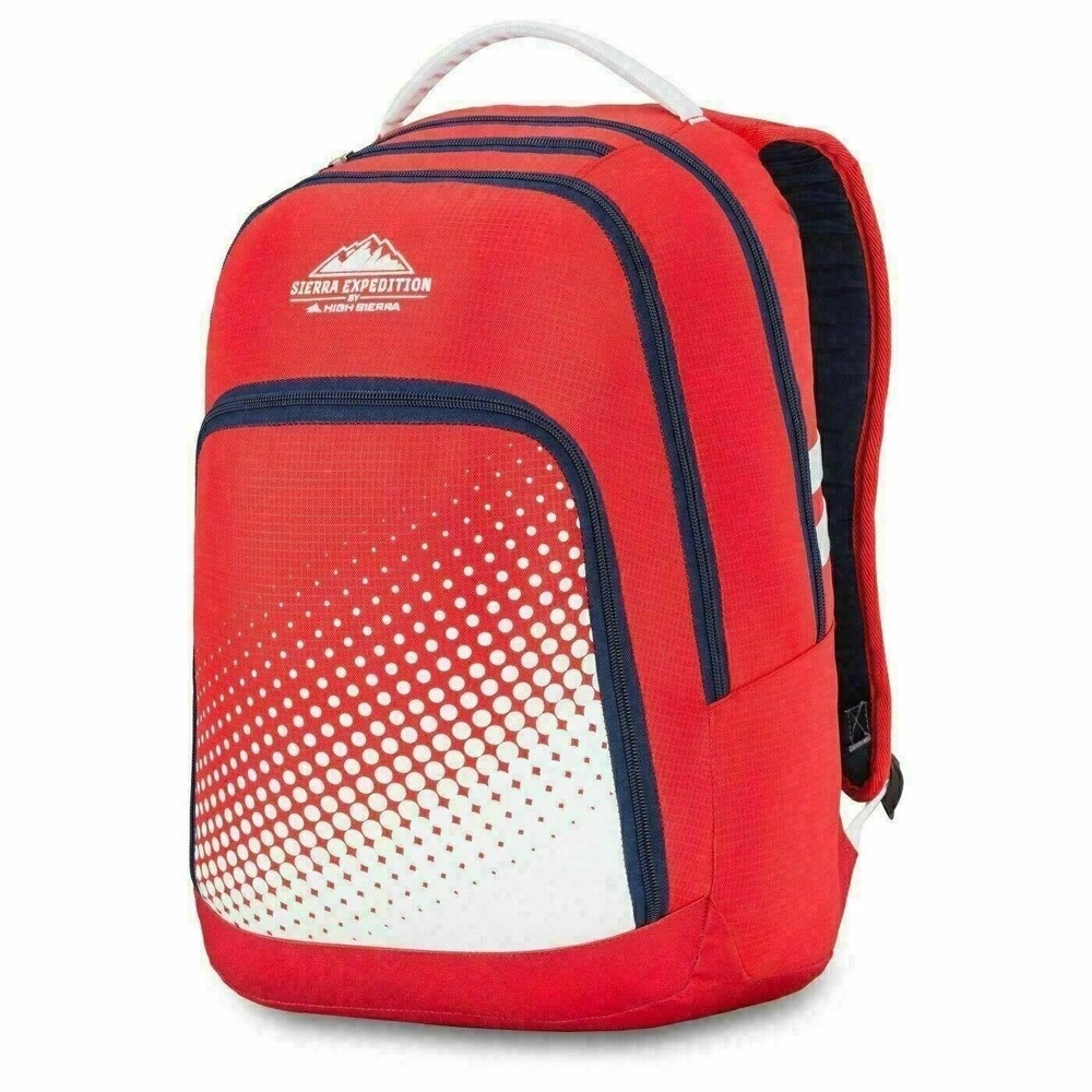 High Sierra Expedition Red Backpack Laptop School Sports Travel Gym New Tags